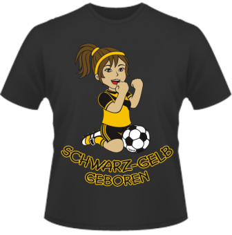 Schwarz-gelb geb. Kinder T-Shirt 